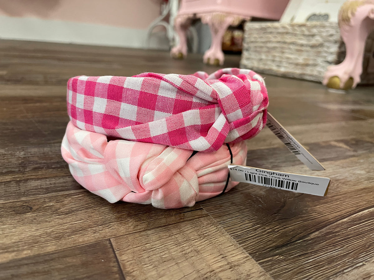 Gingham Pink Willow Boutique