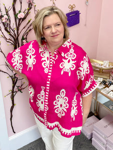 Hot Pink Abstract