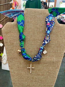 Blue & Green Scarf