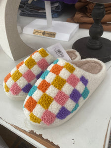 Checkered Slippers