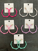 Load image into Gallery viewer, Bamboo Hoops
