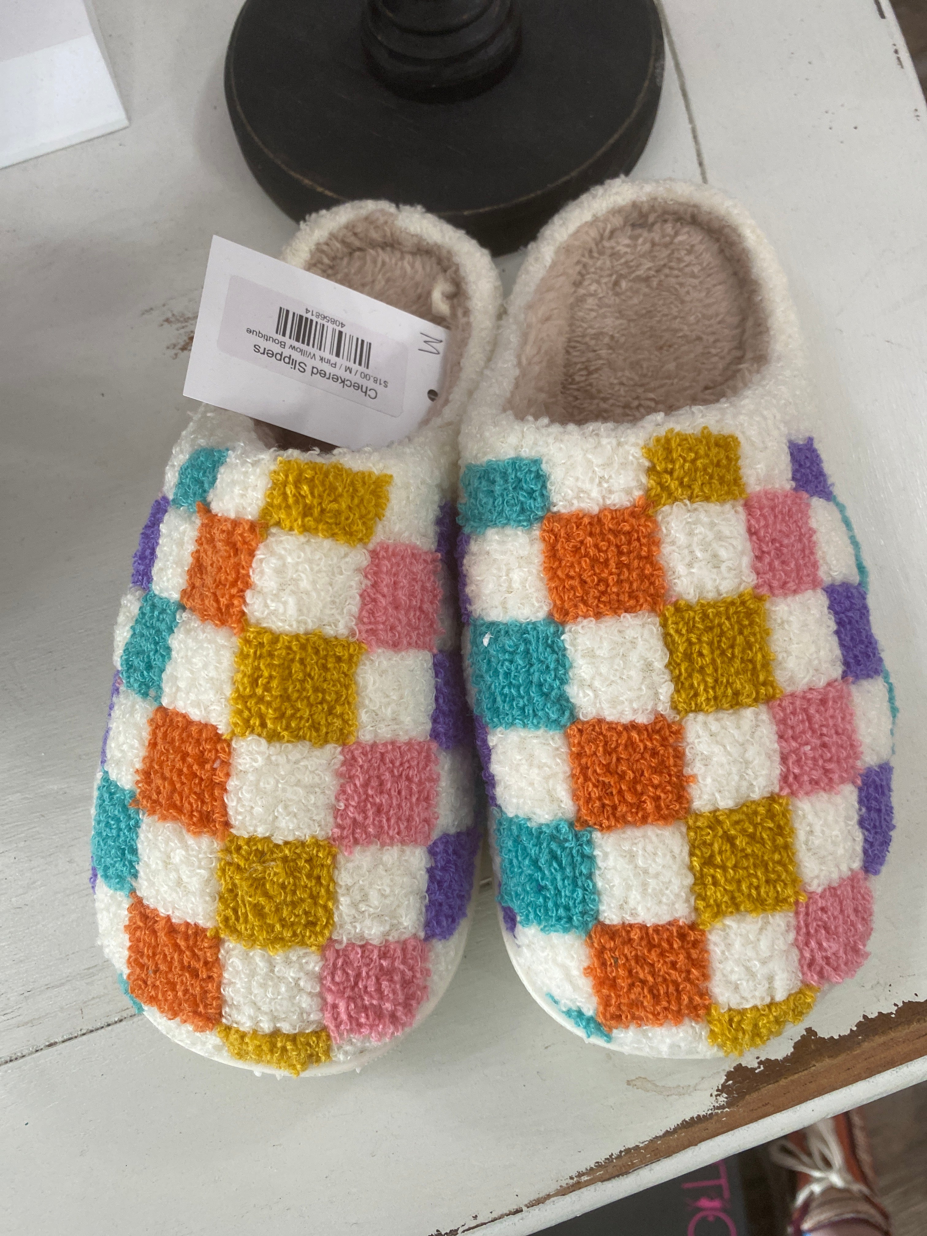 Checkered Slippers