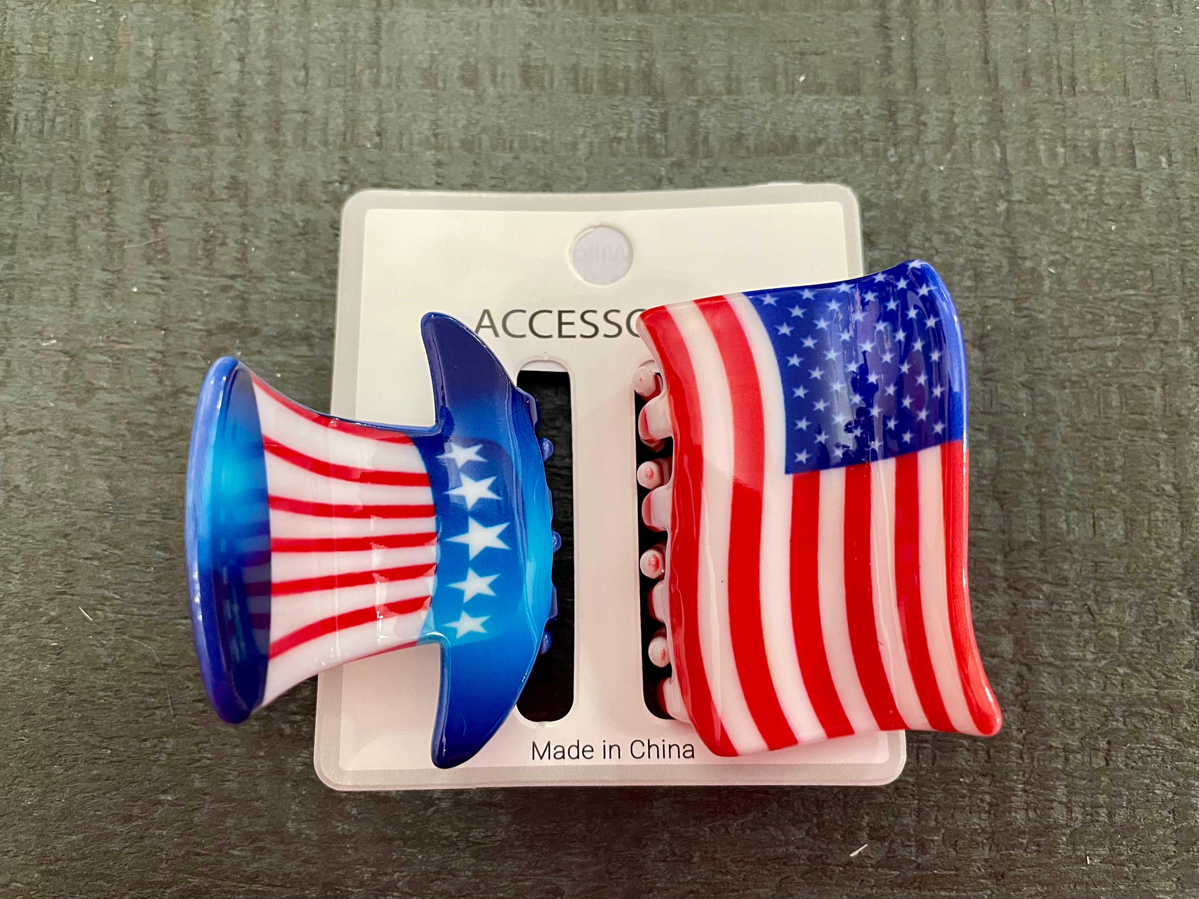 USA Hair Claw Set