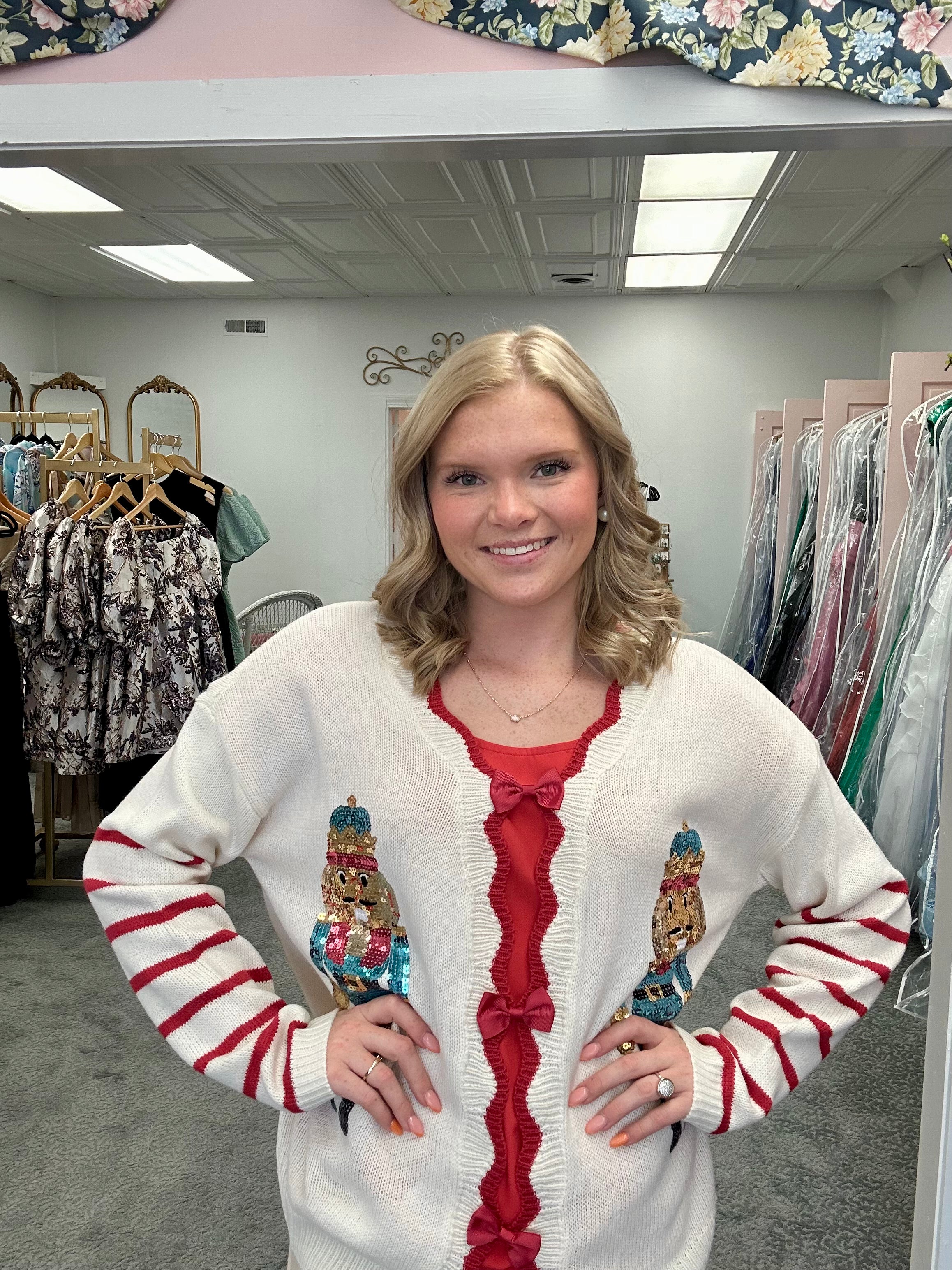 Cream Nutcracker