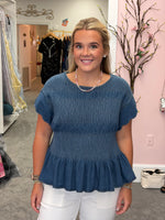 Load image into Gallery viewer, Smocked Denim
