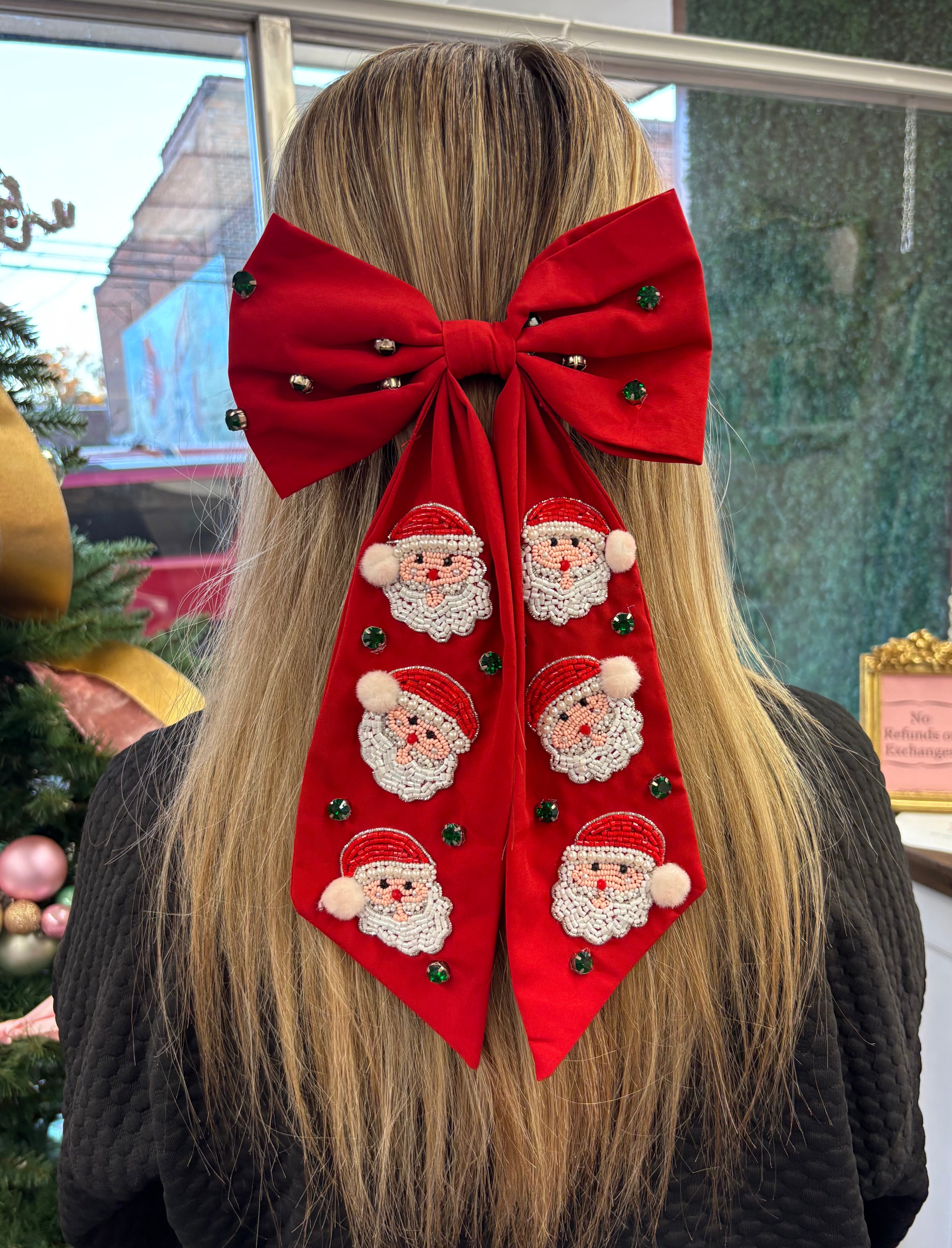 Santa Red Bow