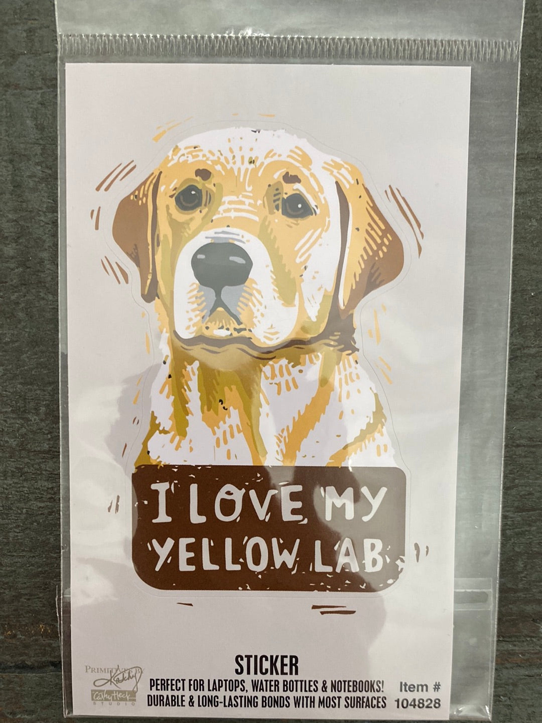 Yellow Lab Sticker