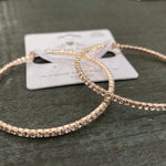 Load image into Gallery viewer, Large Rhinestone Hoops

