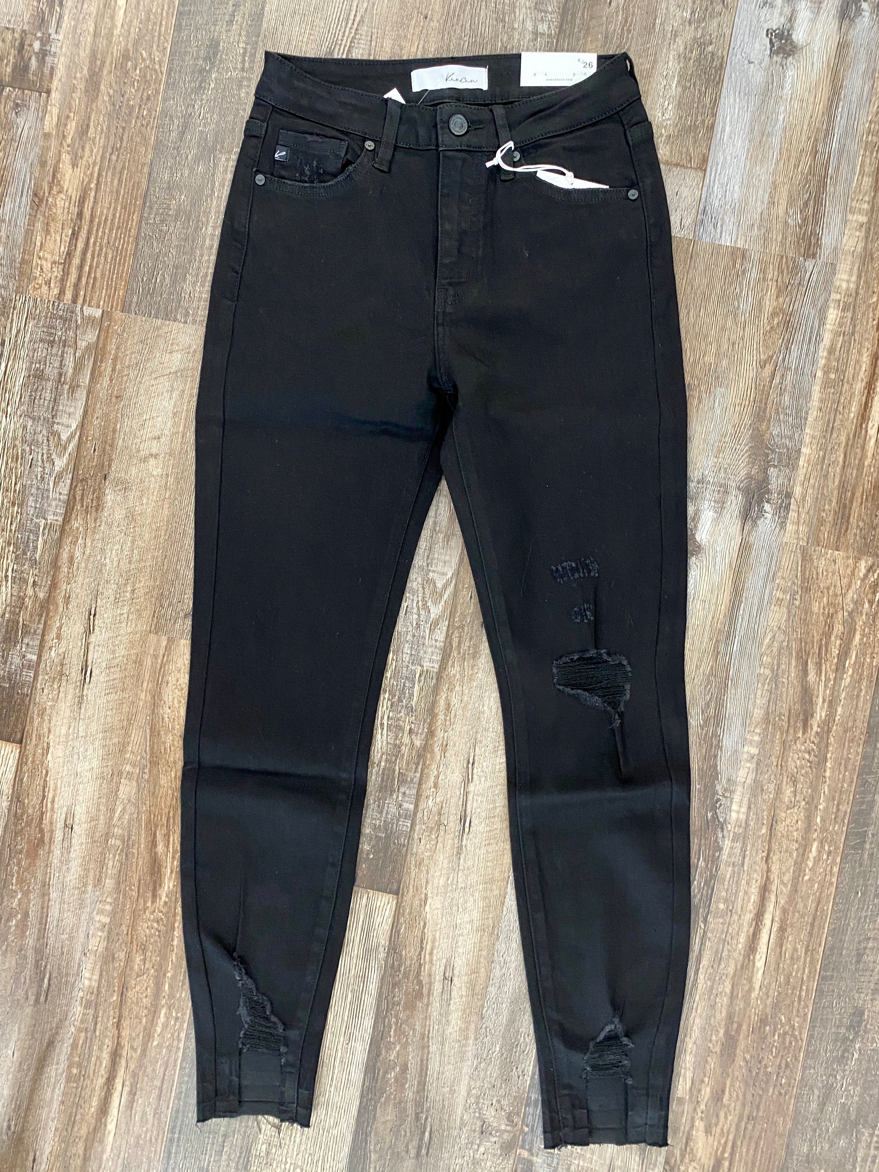 KanCan - Black Distressed Skinny