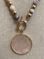 Load image into Gallery viewer, Stone &amp; Bead Necklace
