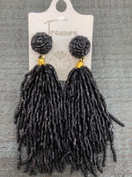 Load image into Gallery viewer, Beaded Tassel Earrings
