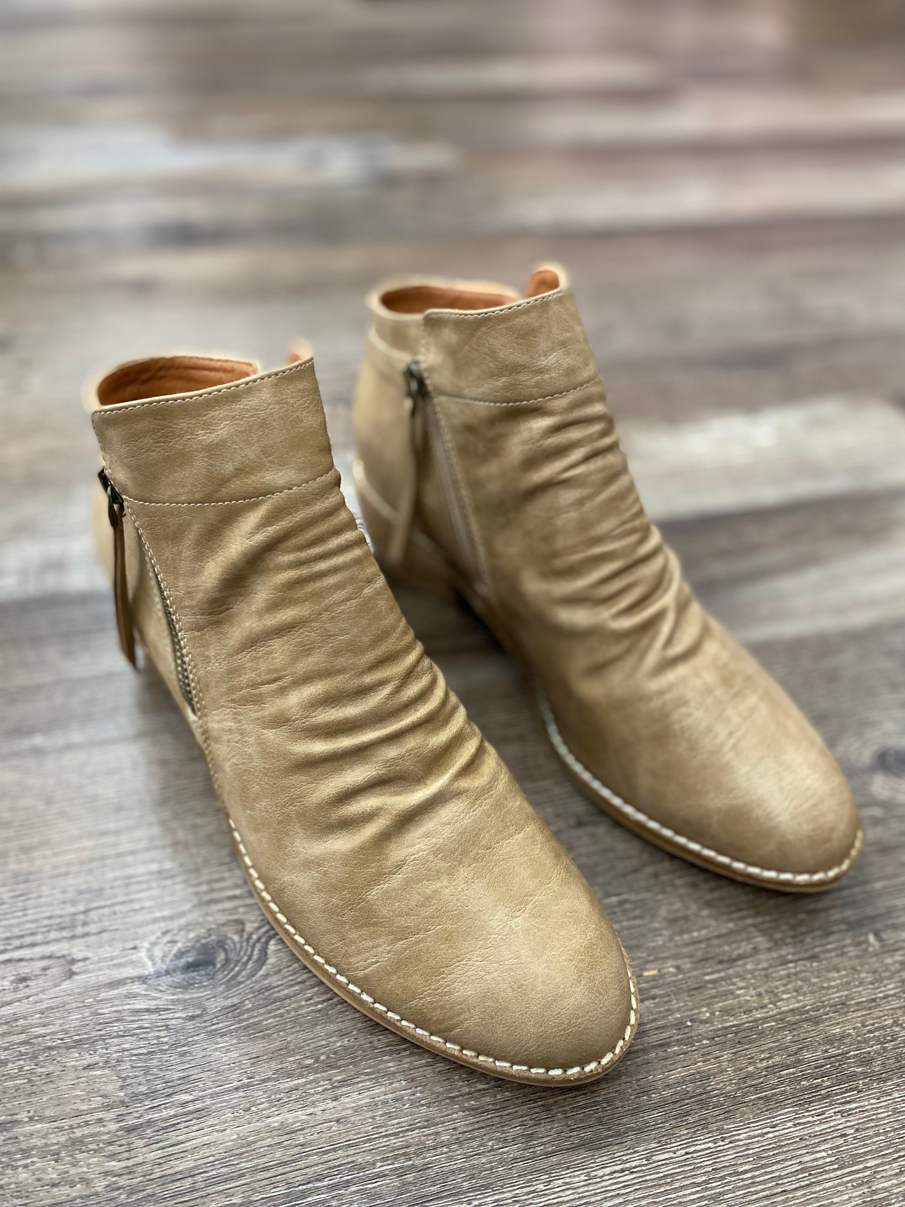 Butternut-Taupe Boots