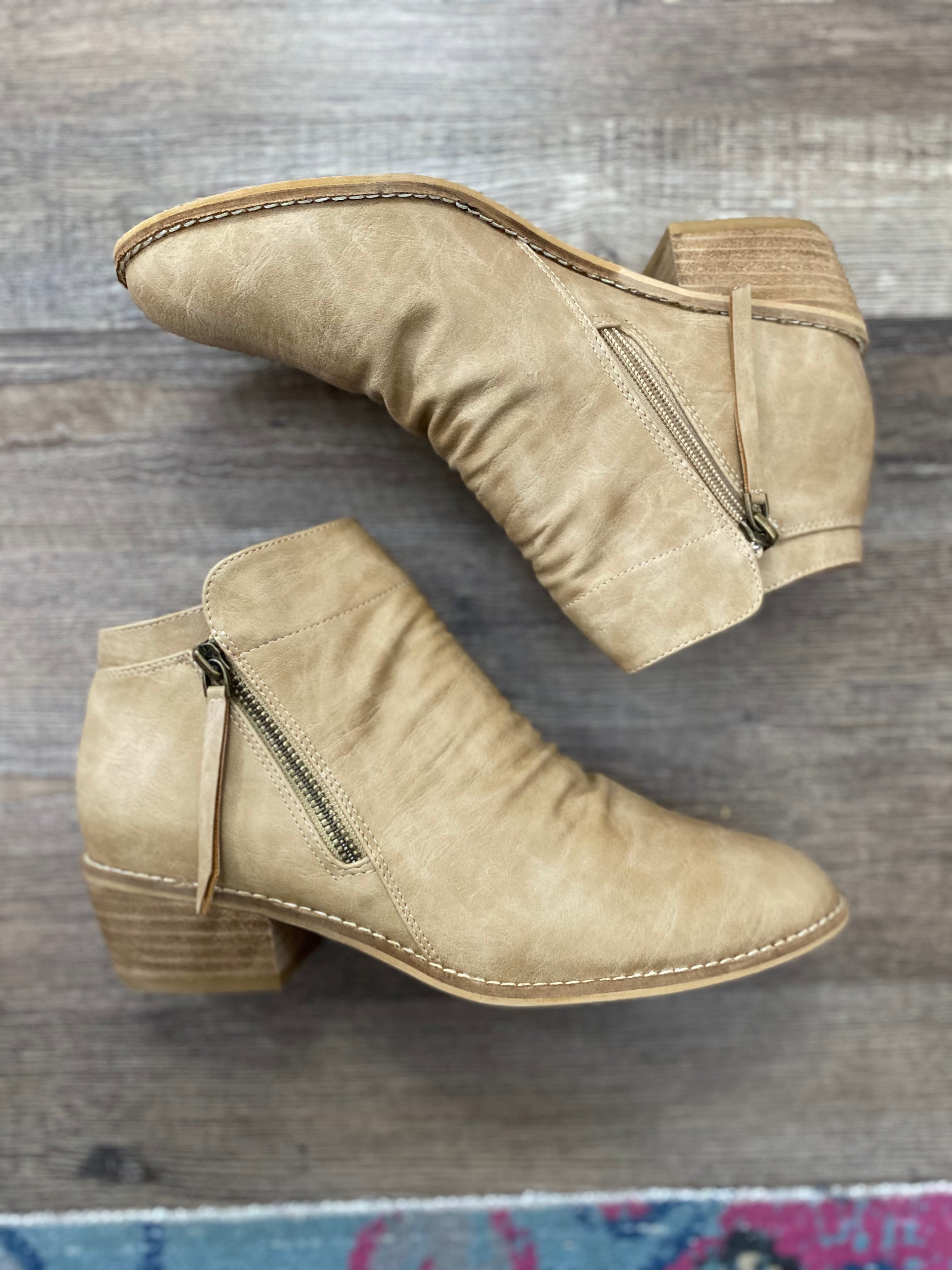Butternut-Taupe Boots